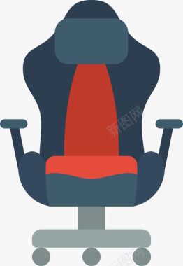 椅子椅子竞技游戏扁平图标