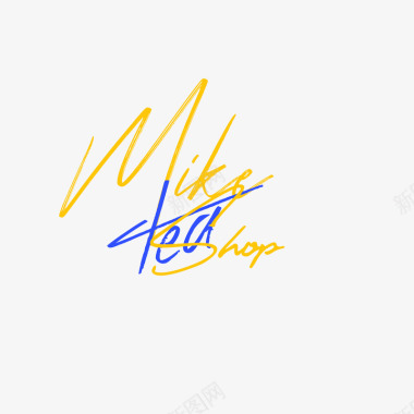 logo背景墙MikeTeaShop水印logo橘子图标