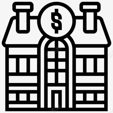 水墨数字8免扣房屋租赁数字游牧民8线性图标