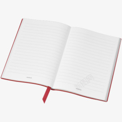 万宝龙精品文具系列红色横格笔记本146素材