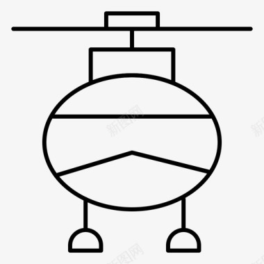 直升机直升机运输车辆图标