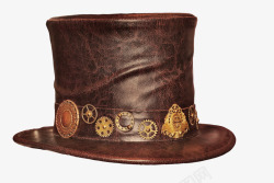 油缸皮帽子蒸汽朋克帽子哥特式维多利亚时代亚文化头饰素材