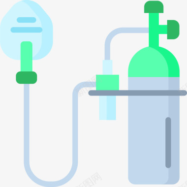 紧急情况氧气面罩紧急情况46扁平图标