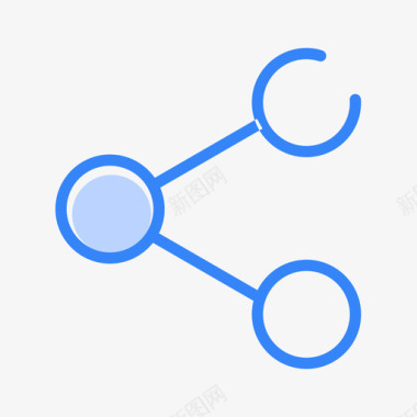扁平矢量元素分享图标
