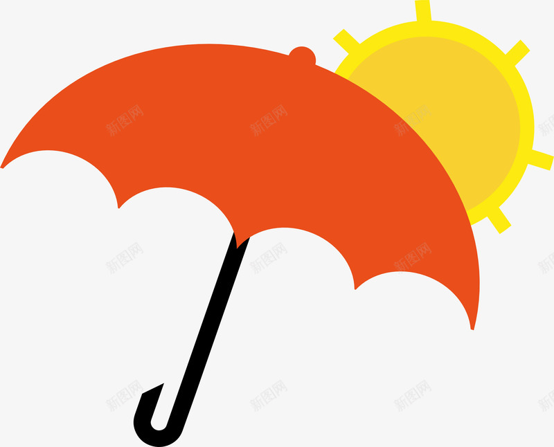 太阳雨伞png免抠素材_88icon https://88icon.com 太阳 太阳雨 雨伞
