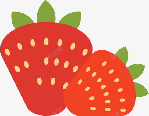 草莓背景草莓图标
