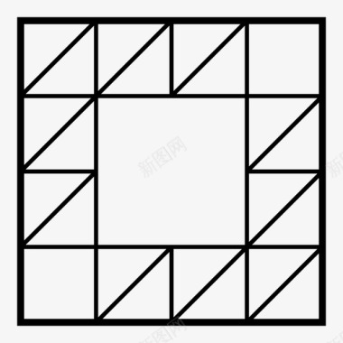 手工红糖块补丁手工制作拼接图标