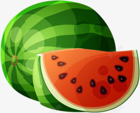 矢量西瓜watermelon图标