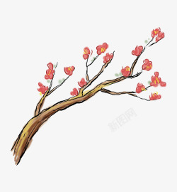 古风中国风仙侠十里桃花桃树免扣装饰影楼后期摄影PS素材