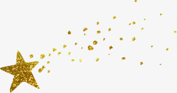 唯美金色星空月亮照片边框星座海报卡片PSD免扣设计素材