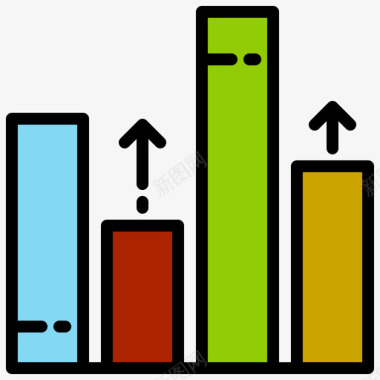 预算分析数据数据分析24线性颜色图标