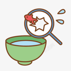 日式夏日祭手绘卡通可爱人物物品装饰透明免扣图案19素材