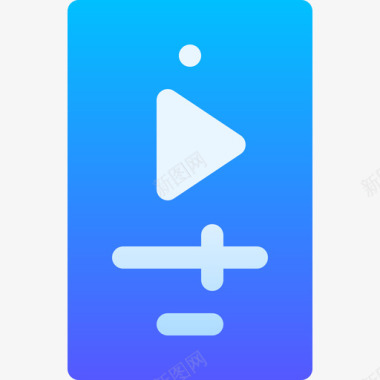 营销图表移动视频营销188渐变图标