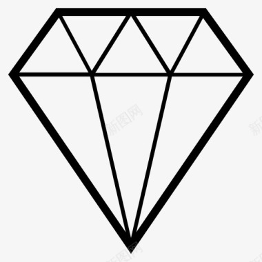 钻石漂亮水晶图标