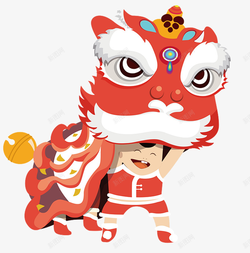 猴子舞狮新年png免抠素材_88icon https://88icon.com 猴子 舞狮 新年