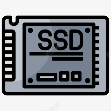 ssdSsd计算机组件10线性颜色图标
