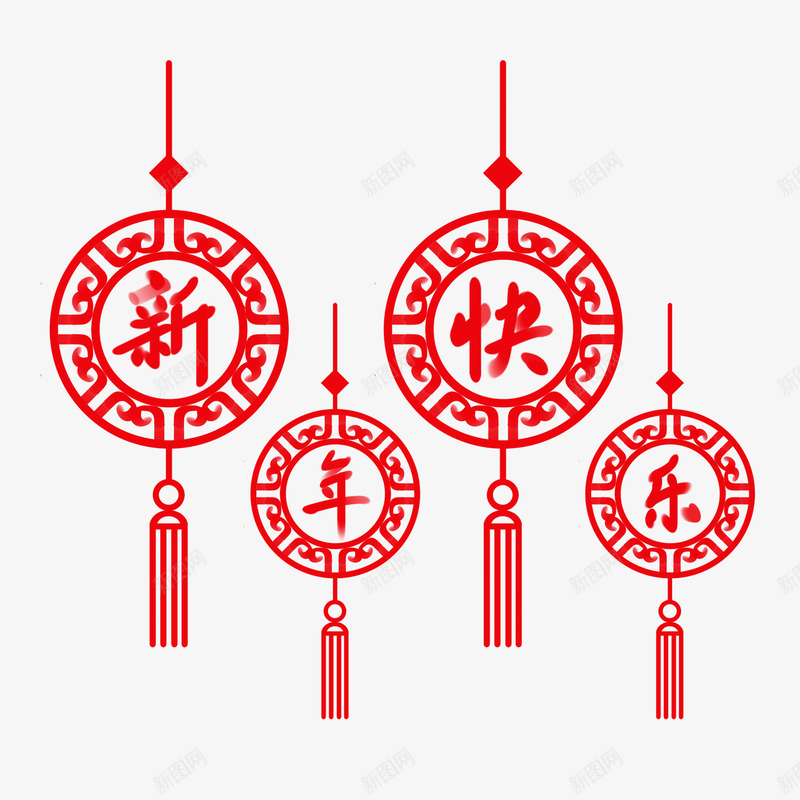 红色喜庆中国结剪纸png免抠素材_88icon https://88icon.com 红色 喜庆 中国结 剪纸