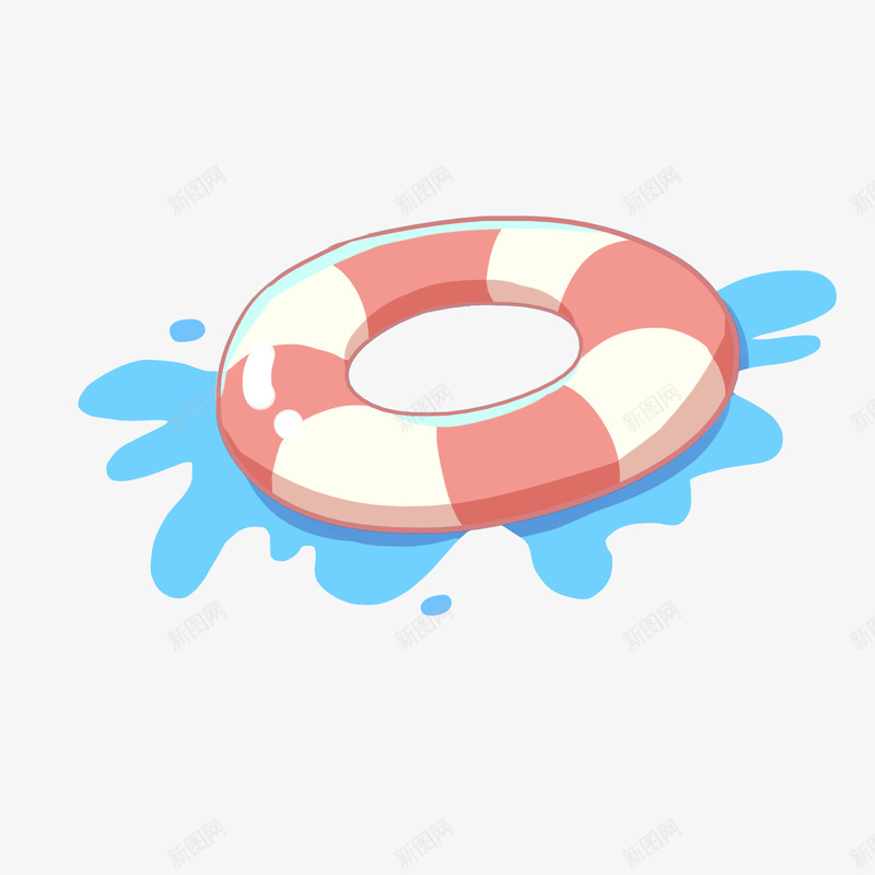 卡通泳圈png免抠素材_88icon https://88icon.com 卡通 泳圈