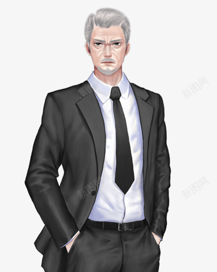 西装老人png免抠素材_88icon https://88icon.com 西装 老人