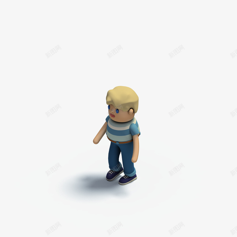 C4D人物小孩3D立体模型png免抠素材_88icon https://88icon.com 人物 小孩 立体 模型