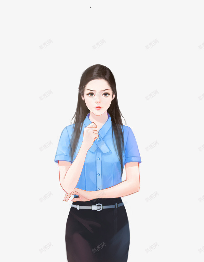 职业装女生l2png免抠素材_88icon https://88icon.com 职业装 女生