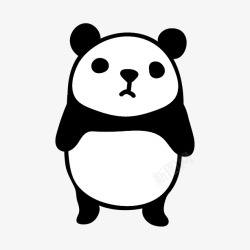 手绘卡通可爱各类动物熊猫猪狗熊鹿图案装饰设计PS3素材