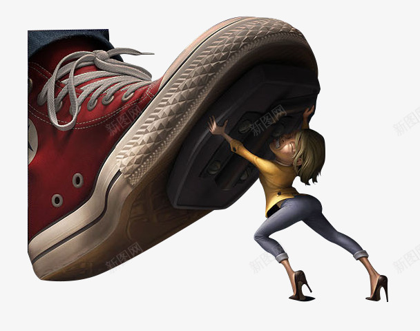 被踩小人png免抠素材_88icon https://88icon.com 小人
