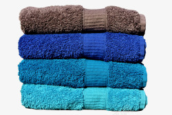 毛巾蓝色绿松石灰色丰富多彩结构颜色软组织可爱Bla素材