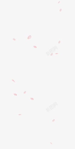 粉色花瓣漂浮图素材