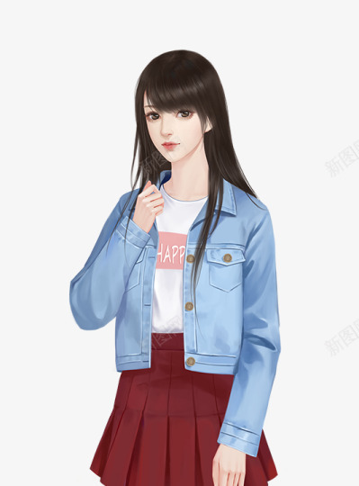 乖巧女生常服png免抠素材_88icon https://88icon.com 乖巧 女生 常服