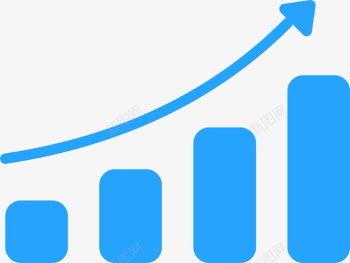 统计矢量统计蓝图标