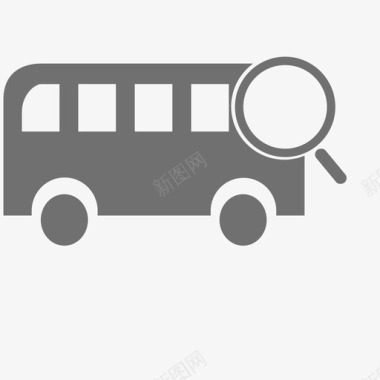 旅游大巴车搜索图标