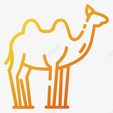 UI图标骆驼沙漠55坡度图标