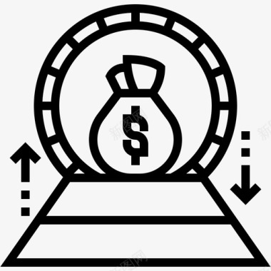 收益红包收益会计42线性图标