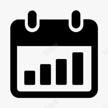 月工作汇报考勤月汇总图标