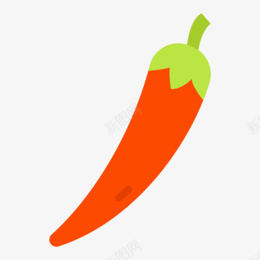水果辣椒水果和蔬菜9平的图标