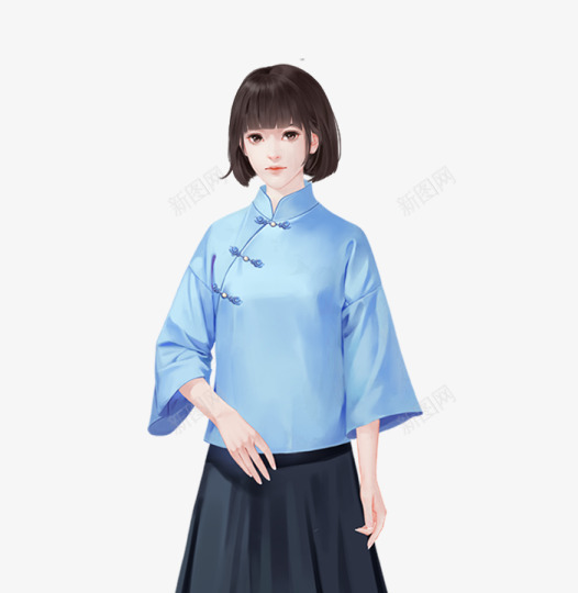 女学生学生服png免抠素材_88icon https://88icon.com 女学生 学生