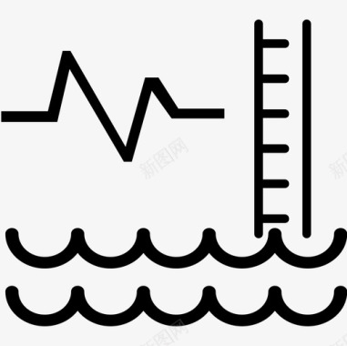 声波水位超声波图标