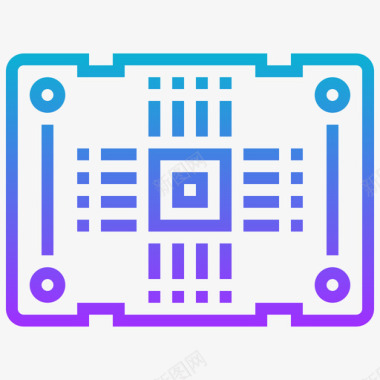 PCB板实物图Pcb板电子元件7渐变图标