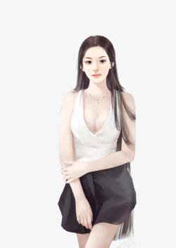 女长发l2素材