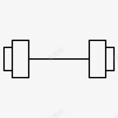 运动外套哑铃健身房运动图标