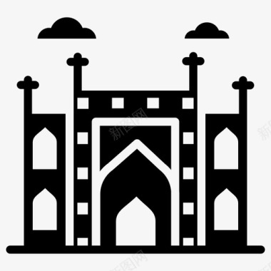 大学标志贾汉吉尔墓拉合尔地标沙赫达拉巴格图标