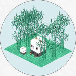 熊猫伞熊猫人类与自然三者相连总体规划如何通过为伞护种设计高清图片