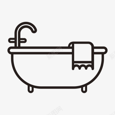 家具浴池图标