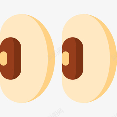 豆类豆类非洲26扁平图标