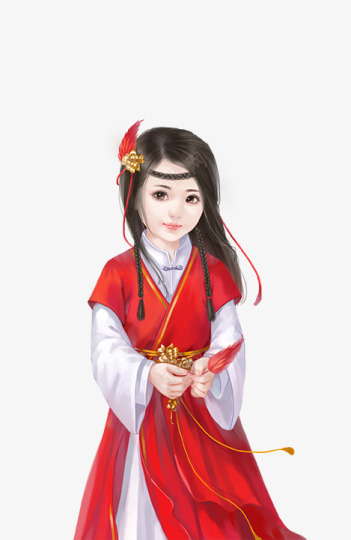 红衣小姑娘png免抠素材_88icon https://88icon.com 红衣 小姑娘