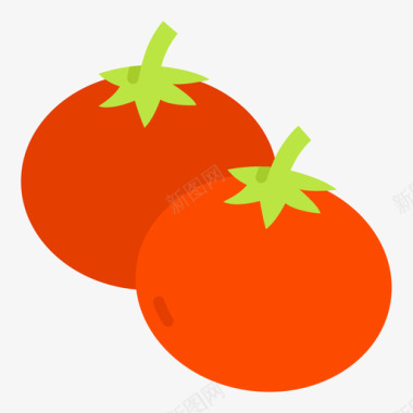 NFC标志番茄农业76平坦图标
