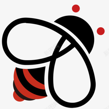 站立的蜜蜂小蜜蜂字体图标