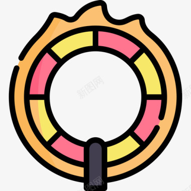 火焰之环马戏团116线性颜色图标