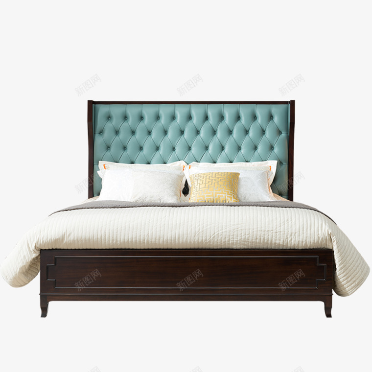 卫诗理家具TJ轻奢美式实木床卧室简约真皮双人床18png免抠素材_88icon https://88icon.com 卫诗 家具 轻奢 美式 实木 木床 卧室 简约 真皮 双人床